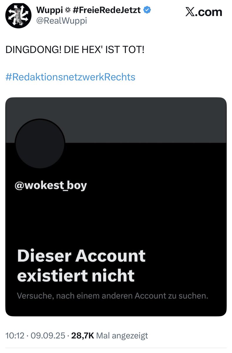 ❗️ACHTUNG ❗️
Rechtsextreme scheinen hier (bisher ungestraft) einen stabilen Account nach dem anderen doxxen zu können.

Erst <a href="/lawen4cer/">lawen4cer 🏴‍☠️</a>, jetzt den <a href="/wokest_boy/">Wokest Boy Alive</a>.

Passt auf euch auf. 
Und: Kein Fußbreit den Faschisten. ✊🏼

#fckafd