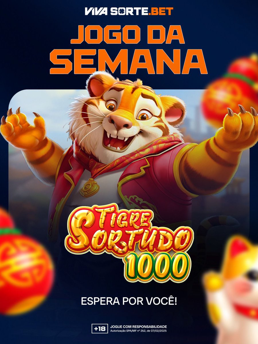 VivaSorteBET's tweet photo. 🐯O Tigre Sortudo 1000 é o Jogo da Semana na Viva Sorte Bet!

 Durante esta semana, jogando nele você pode receber até 100 giros extras. 

👉https://t.co/zmxtYUu0Z0

18+ Jogue com responsabilidade
 Aposta não é investimento
 Autorização SPA/MF nº 262, de 07/02/2025 https://t.co/mslXKs5Lu5
