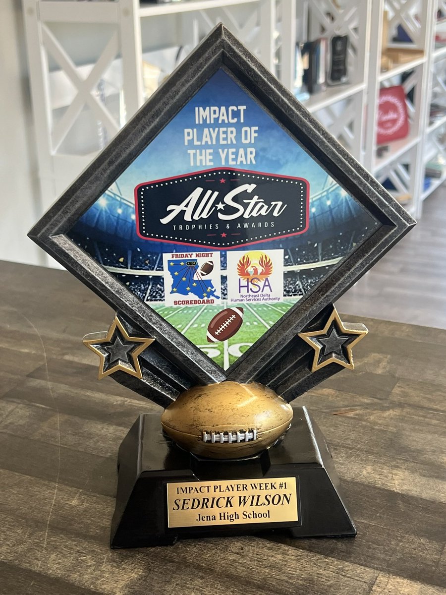 k104scoreboardshow (@k104scoreboard) on Twitter photo Our <a href="/NEDeltaHSA/">Northeast Delta Human Services Authority</a> Impact winner is Jena RB Sedrick Wilson. Sedrick for 325 yards and 4 touchdowns on 29 carries and added a 52 TD reception for the Giants as they beat Mangham 64-48. Wilson will earn this trophy from All Star Trophies & Awards. Our <a href="/NEDeltaHSA/">Northeast Delta Human Services Authority</a> Impact winner is Jena RB Sedrick Wilson. Sedrick for 325 yards and 4 touchdowns on 29 carries and added a 52 TD reception for the Giants as they beat Mangham 64-48. Wilson will earn this trophy from All Star Trophies & Awards.