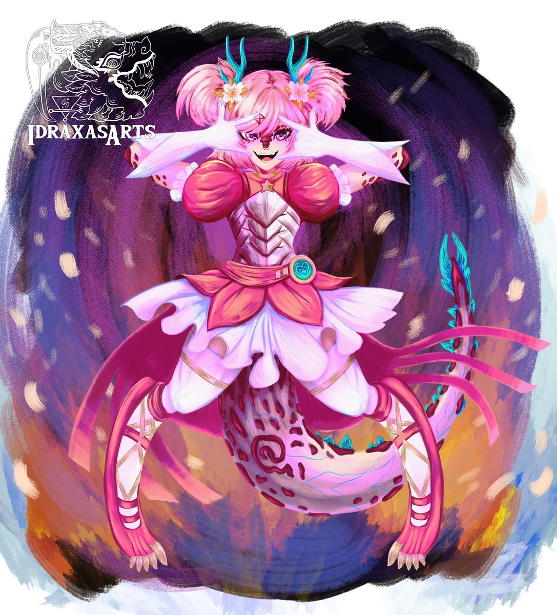 I love how my DDLC x Æronina artwork came out, thank you to everyone who gave the girls likes and reposts~