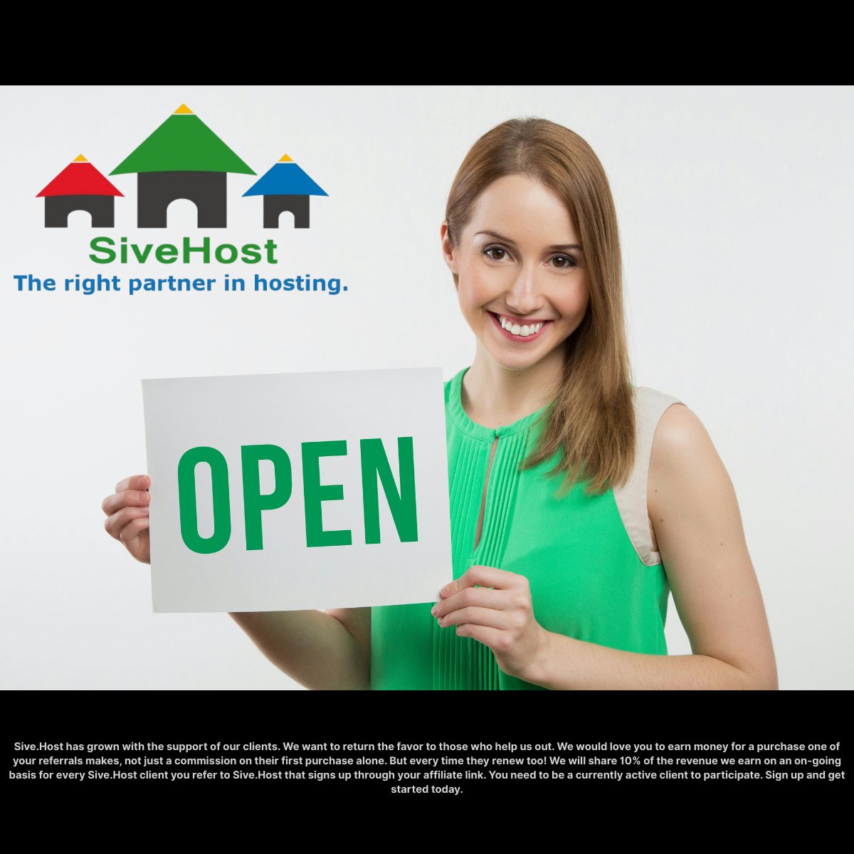 WE'RE OPEN FOR BUSINESS  AND SO ARE YOU!

With SiveHost’s Reseller Hosting Program, you get to focus on selling &amp; we handle the tech. No coding, No stressing, Just passive income on autopilot. 
Click here to get started today: sive.host/partners-get-p…