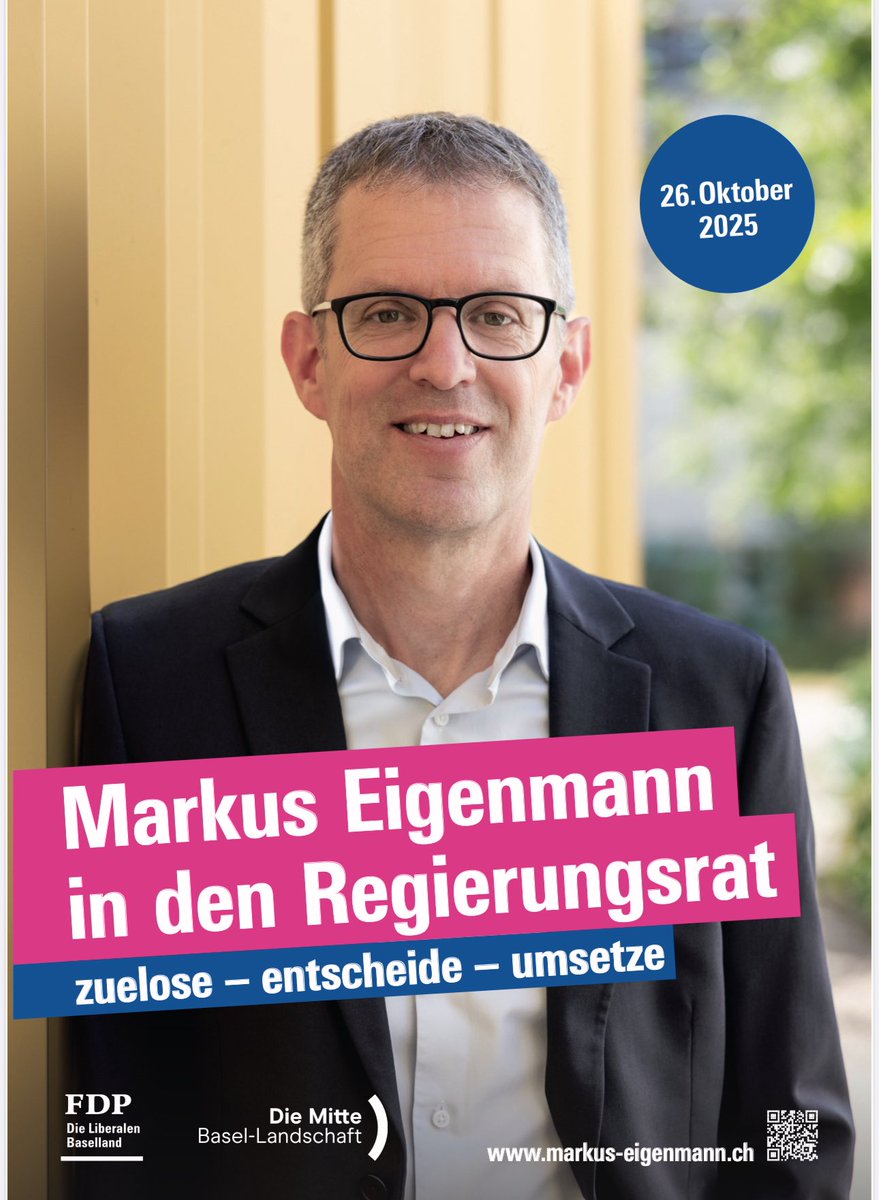Markus Eigenmann bringt alles und mehr mit, was man für den Regierungsrat benötigt. 

Für uns ist klar: Markus Eigenmann in den Regierungsrat!