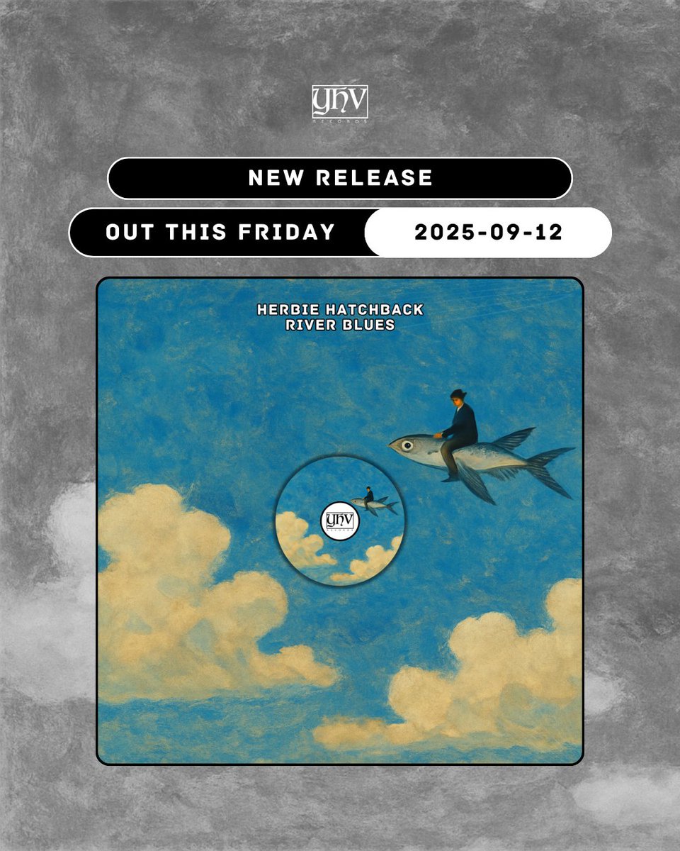 [YHV Records]: Dropping this Friday, September 12, 2025. Official release on all platforms.

Herbie Hatchback delivers River Blues, a groovy soul funk disco house cut that blends warm rhythms and vibrant basslines with soulful melodies, creating an irresistible flow that keeps