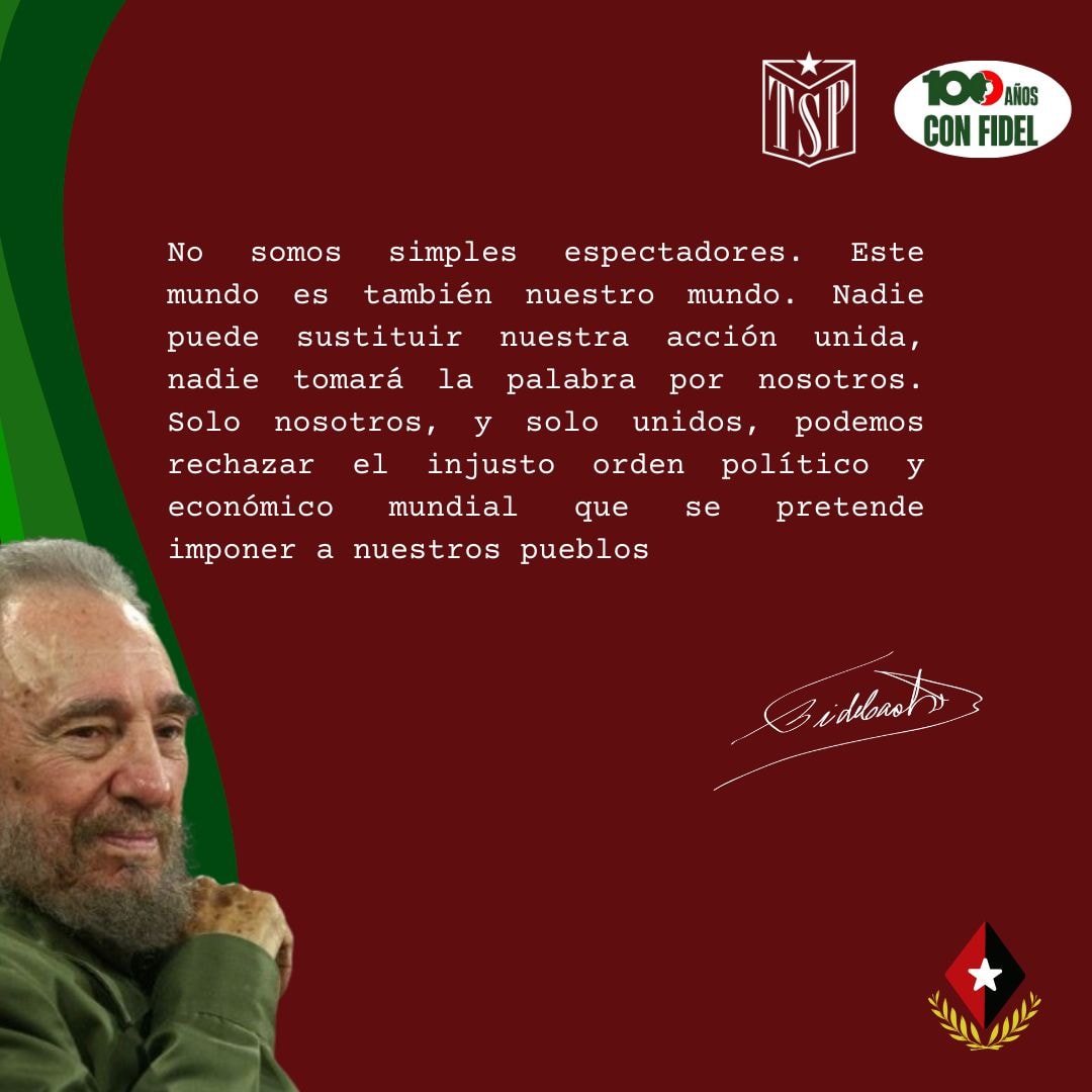 #100AñosConFidel #FidelPorSiempre #FidelViveEntreNosotros