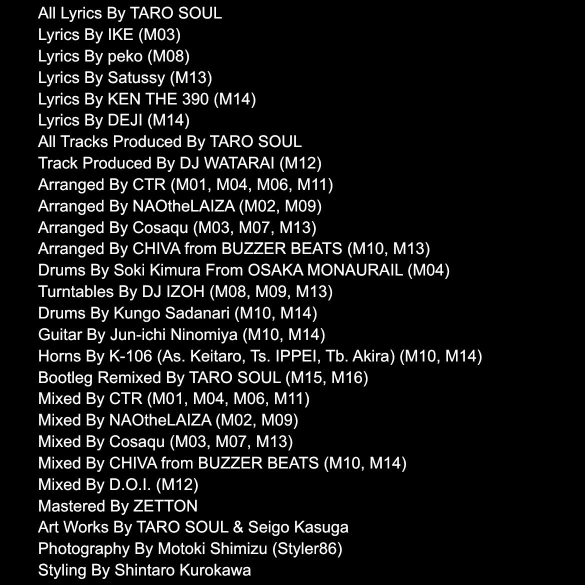 TAROSOUL's tweet photo. 【🔥トラックリスト解禁🔓】
"Still Soul Dreamer (Deluxe)"
Deluxe版にはRemixと新曲が2曲ずつ、計４曲追加。
オンラインストア&amp;ライブ会場限定販売のCD版には、
更に2曲のRemixが収録されてます🔥

✅2025.09.17.💿🎧 https://t.co/SxhU4FsaNI