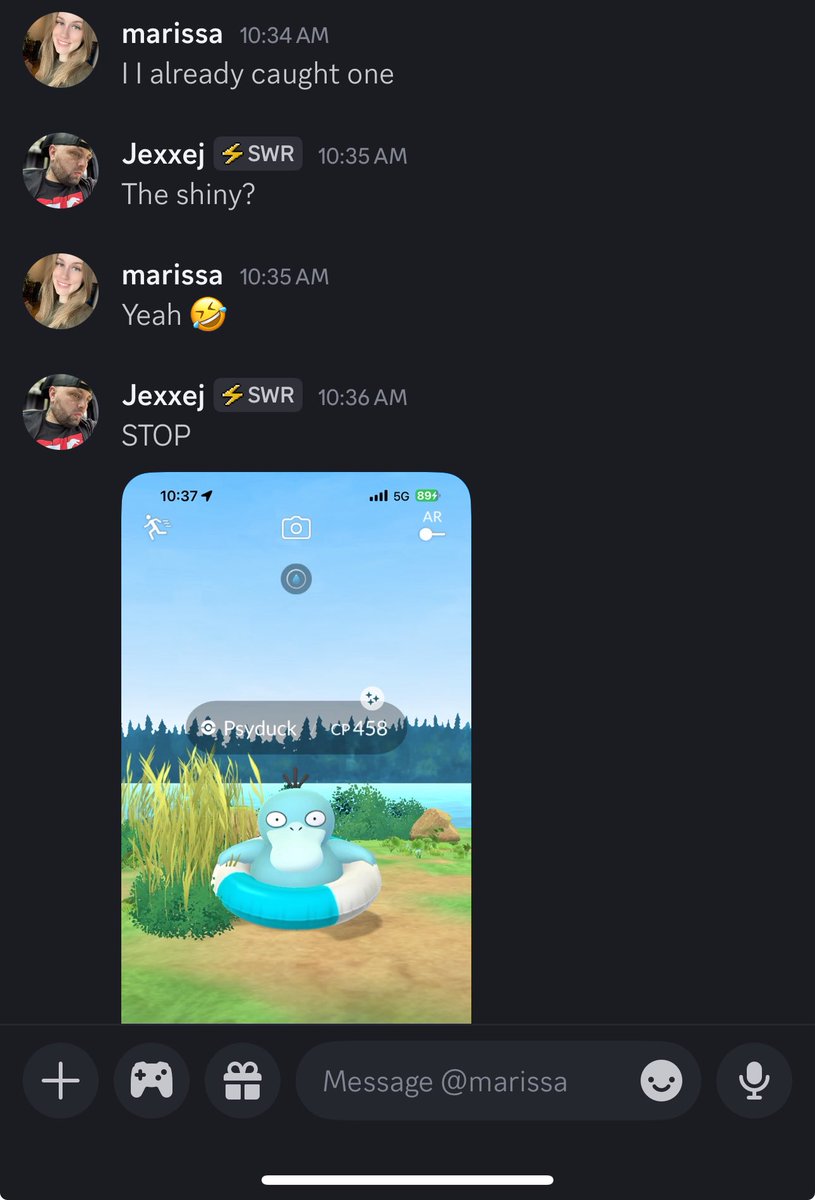 Me and <a href="/actualllymars/">mar</a> had a competition to see who could get the shiny duck first...not even an hour in she got hers right before I got mine smh #pokemongo