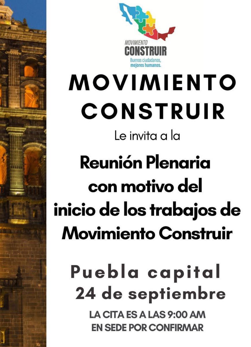PilyVarmoran's tweet photo. Vienen noticias para #Puebla 
Próximamente les estaremos informando. https://t.co/UBc2GnLjWA