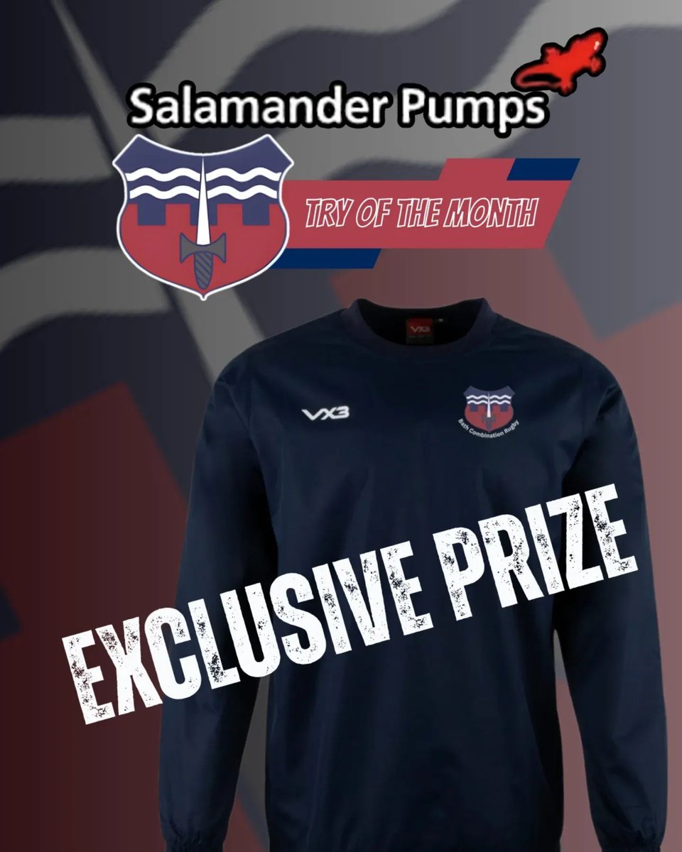 BathCombination's tweet image. Try of the Month Update.

We are pleased to announce @salamanderpumps as the sponsor the competition!

The winner each month will win a personally initialled Bath Combination training smock from VX3.

#tryofthemonth