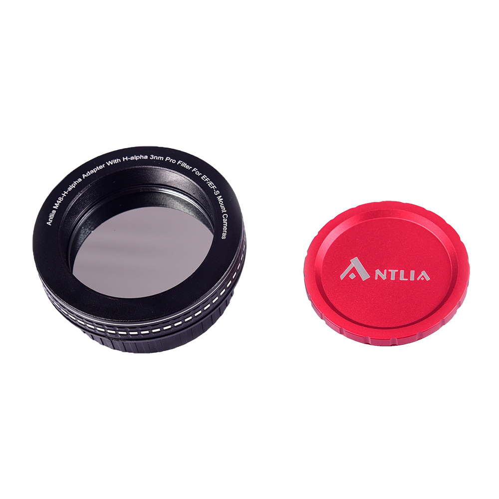 Antlia offers dedicated adapters for connecting Canon EF/EF-S and Sony E-mount cameras to telescopes.
Connection at telescope side: M48*0.75
Connection at camera side: Canon EF/EF-S mount cameras, Sony E-mount cameras available now.