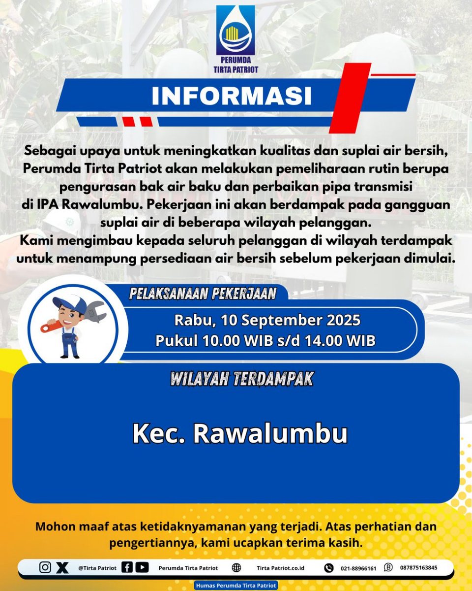 Informasi gangguan layanan