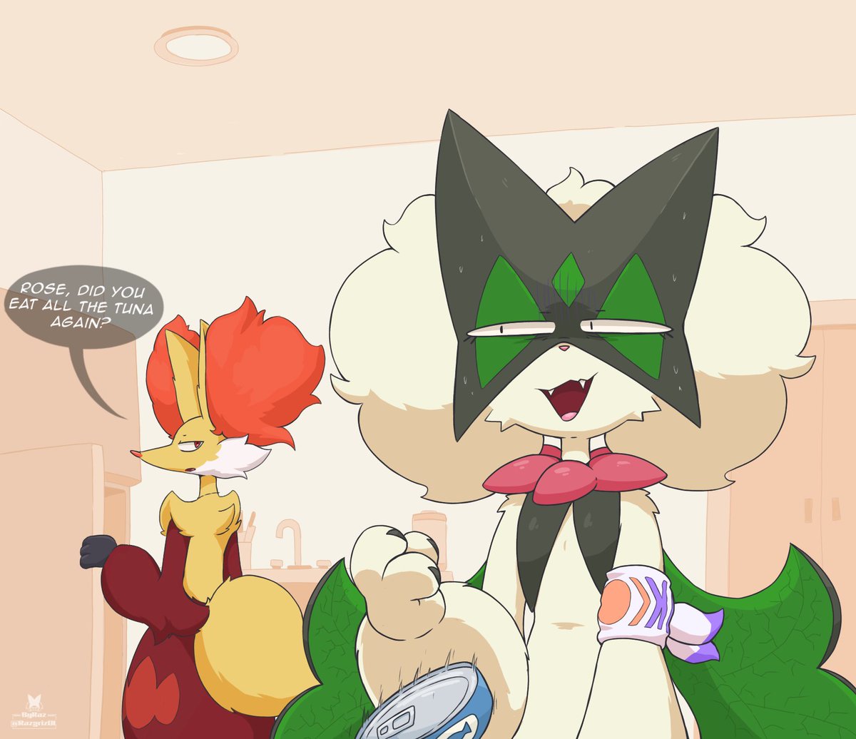 How can she eat so much without gaining weight?

#Meowscarada