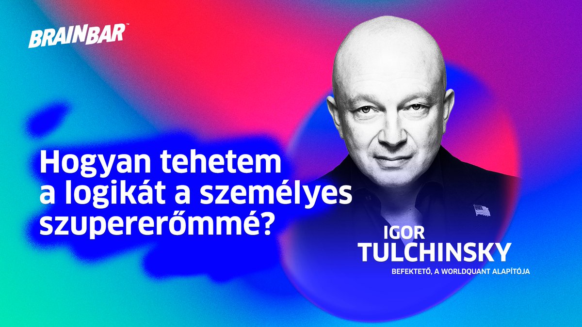 Hogyan válhat a matematikai gondolkodás a legnagyobb fegyvereddé? Mitől lehetsz kiemelkedő a pénzügyek világában, és mi kell ahhoz, hogy a világ egyik vezető pénzügyi cége felfigyeljen rád? Szeptember 18-án Igor Tulchinsky, a WorldQuant alapítója fedi fel a választ!