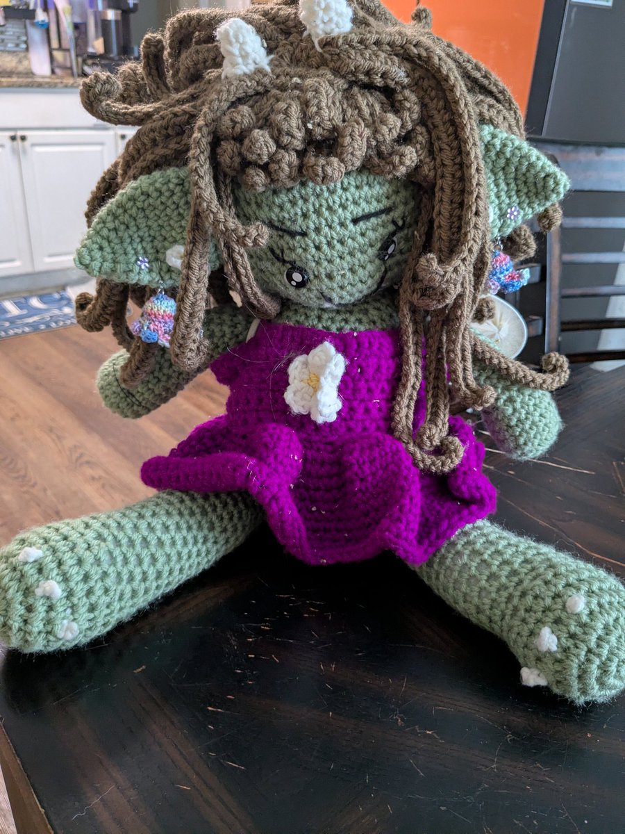 lonascrafts's tweet photo. Fessea is modeling our newest product. Octopus earrings which were highly requested at our last market. https://t.co/NBmcMlOpv5