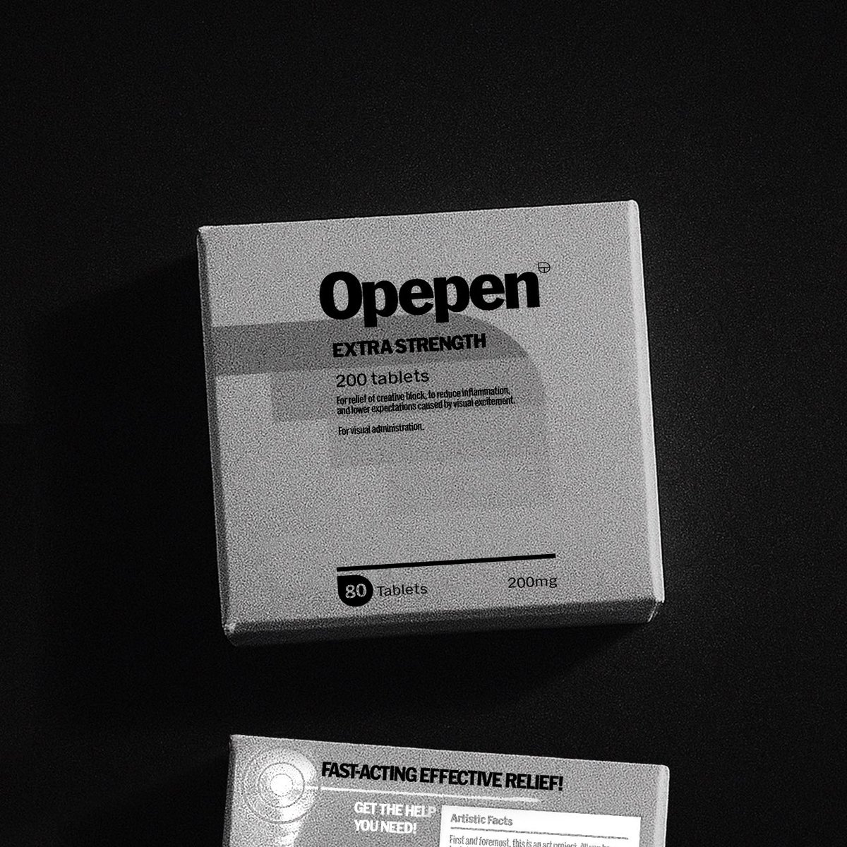 Derrick Kempf π΄ (@drrrrck) on Twitter photo Opepen Extra Strength is fast-acting. Just one tablet can relieve headaches, jaw drops, red eyes (caused by staring), nervous twitching, over excitement, chronic inaction, and in some rare cases, PCA (permanent collection anxiety).
Talk to your doctor about Opepen. Opepen Extra Strength is fast-acting. Just one tablet can relieve headaches, jaw drops, red eyes (caused by staring), nervous twitching, over excitement, chronic inaction, and in some rare cases, PCA (permanent collection anxiety).
Talk to your doctor about Opepen.