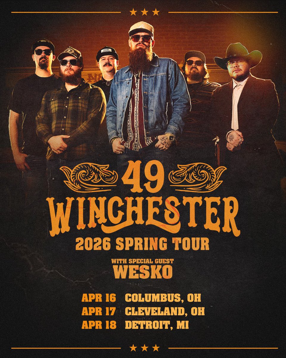 itswesko's tweet photo. See y’all in April 🫡 @49winchester 

Tickets on sale this Friday 10am local at https://t.co/oduFCoDV2u https://t.co/L1PvNGufYS