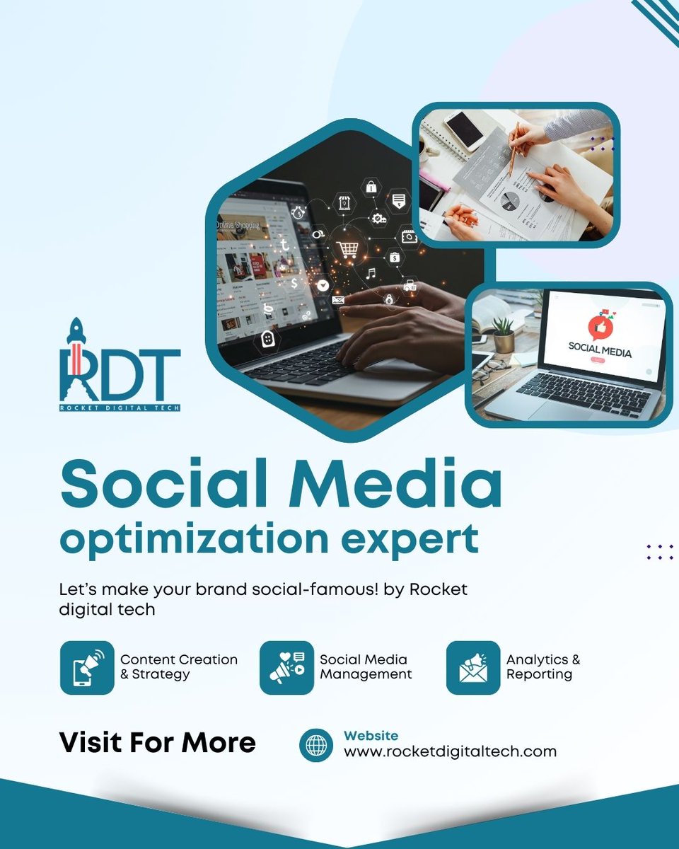 rocket_tech's tweet image. 🚀 Make your brand social-famous!
SMO + Management + Analytics ✅
Let’s grow smarter with Rocket Digital Tech

📧 info@rocketdigitaltech.com |rocketdigitaltech.com 📞 +1 (478) 800-4007

#SMO #DigitalMarketing #SocialMediaExpert #RocketDigitalTech #RDT #SocialMediaMarketing