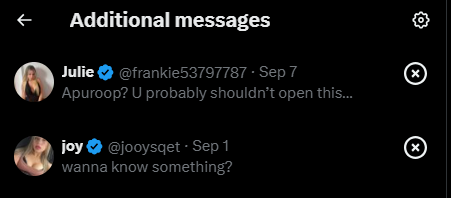 okay but fr can someone tell me why there are bots in my (spam) DMs with checkmarks?? what's the purpose of being verified atp if there's no actual credibility behind it 😭

yeah yeah I'll prob get it at some point
