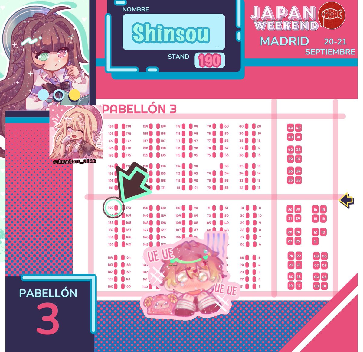 shinsousasageyo's tweet photo. @JW_Arte Holiii holiii!! Soy Shin y estaré con @chocoboss_chian en el NC190 del  pabellón 3!! 🫶🫶
Traigo cosas de Danganronpa, algunas cosas del Hundred Line, proseka y vocaloid. Me quedan pocas unidades de los llaveros de alien stage y proseka!! Tengo los DMs abiertos para reservas!! https://t.co/75fyRVMxCb