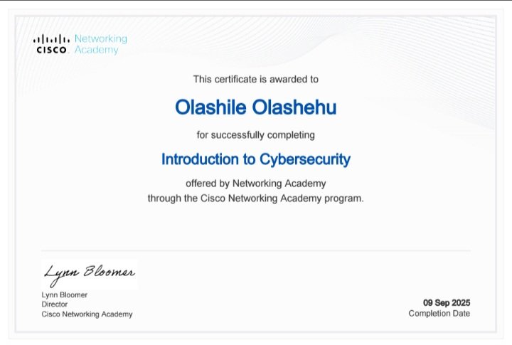 TECH_GUY__'s tweet image. #Day8 🚀 | just completed the Introduction to Cybersecurity with @CiscoNetAcad! 🔐💻
A big shout-out to @bash_voice and the amazing @THE_CYBRARIANS community for keeping the energy high and the support solid. 
#Cybersecurity #CiscoNetworkingAcademy #TechJourney #Consistency #Day8