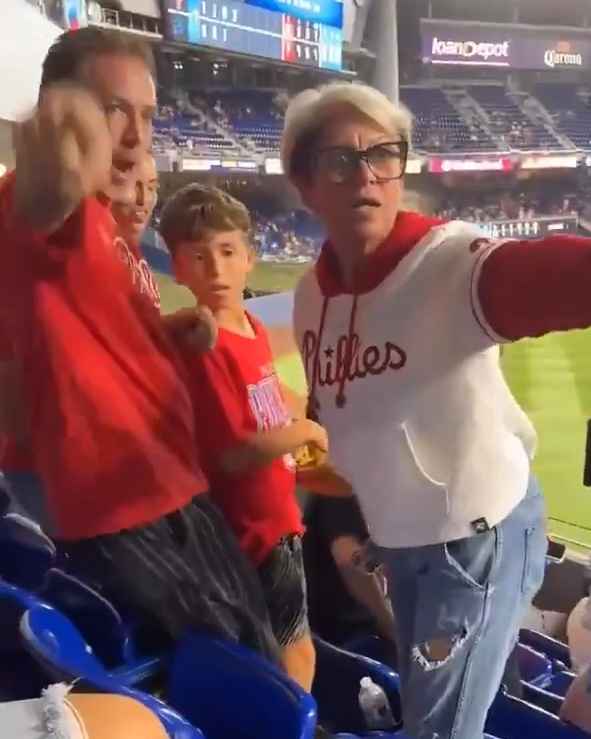 The woman who took the baseball from the kid at the Phillies game in Miami is being offered $5,000 for the ball if she agrees to write "I'm sorry" on it, per <a href="/blowoutcards/">BLOWOUTCARDS</a>

The trading card retailer making this offer says their plan would be to return the baseball to the kid