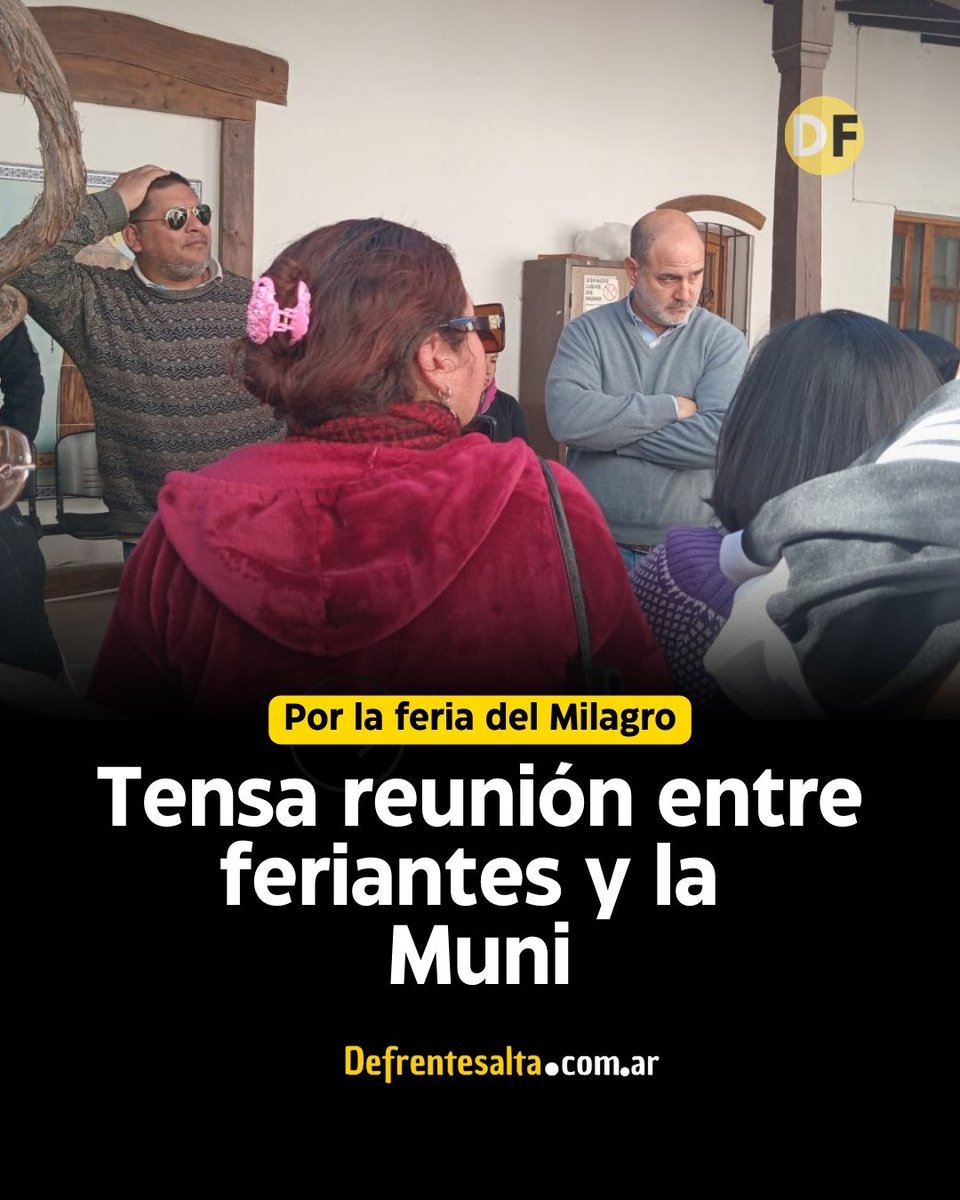 Reclamo y tensión a días del inicio de la feria del Milagro ⚠️ defrentesalta.com.ar/contenido/2714…