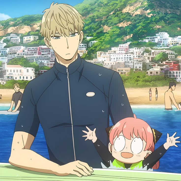 loid protecting and saving his little daughter ❤️