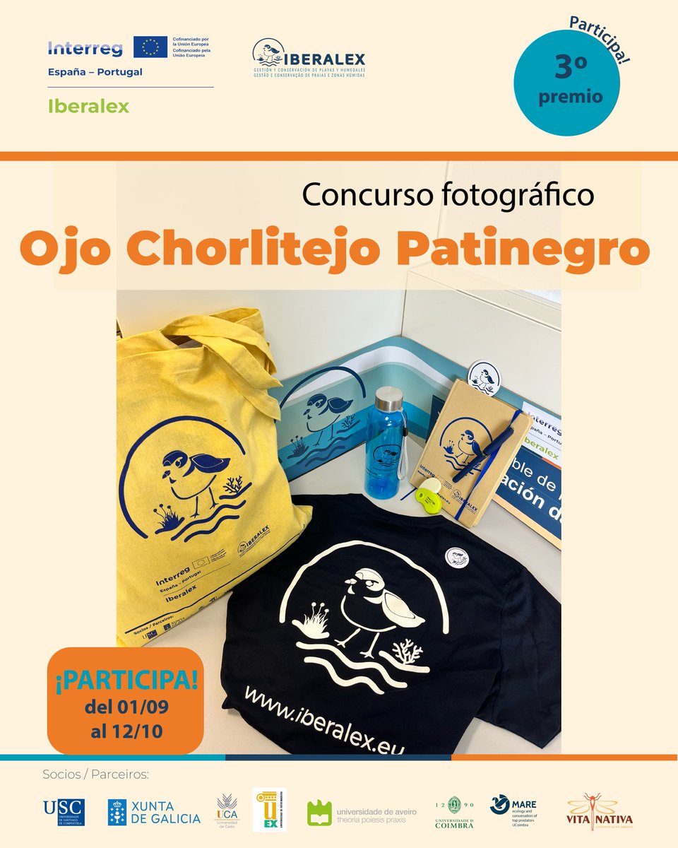 🎉📸 Já sabemos qual é o 3º prémio do #ConcursoFotográficoIBERALEX!
 👉 Tote bag + garrafa de vidro + caderno + caneta + porta-chaves + t-shirt + crachá.
📅 Participa até 12 de outubro