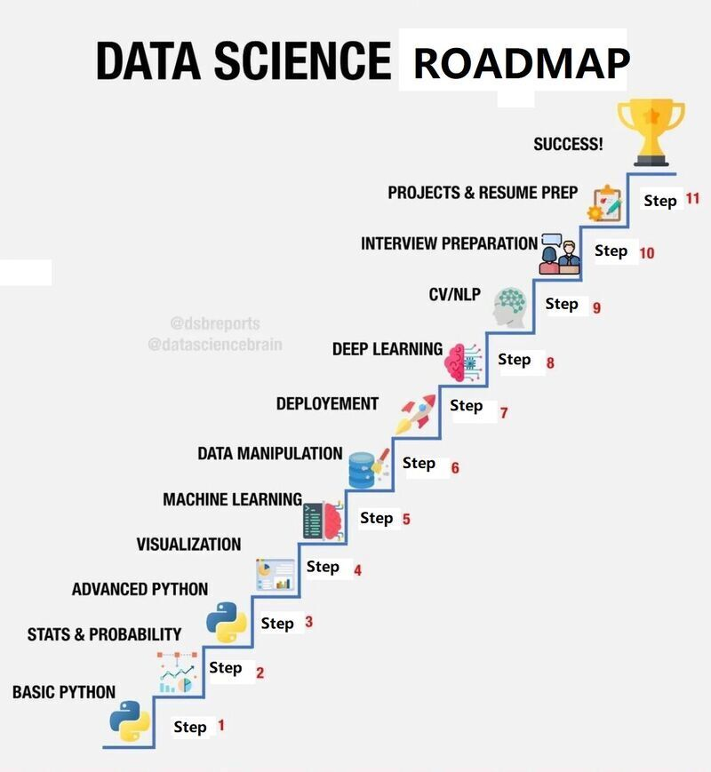 codek_tv's tweet photo. Data Science Roadmap https://t.co/GNaYfJIXTP