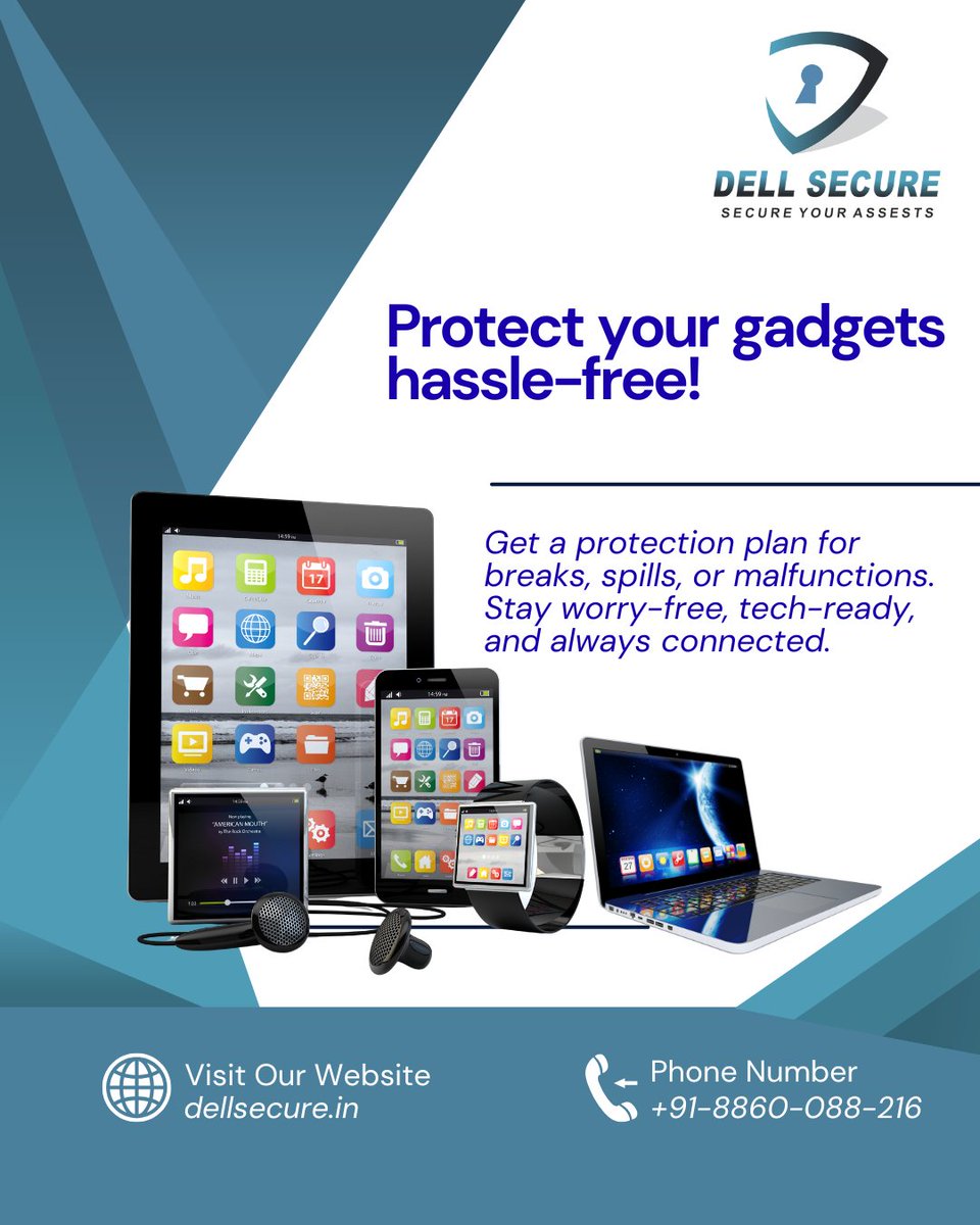 DellSecure01's tweet image. ✨ Protect your gadgets hassle-free with Dell Secure 🔒💻📱.
Stay covered, stay stress-free, and enjoy peace of mind while you work & play. 🌐✨
📞 Call us at +91-8860-088-216
🌐 Learn more: dellsecure.in
#DellSecure #TechProtection #GadgetCare #StaySecure