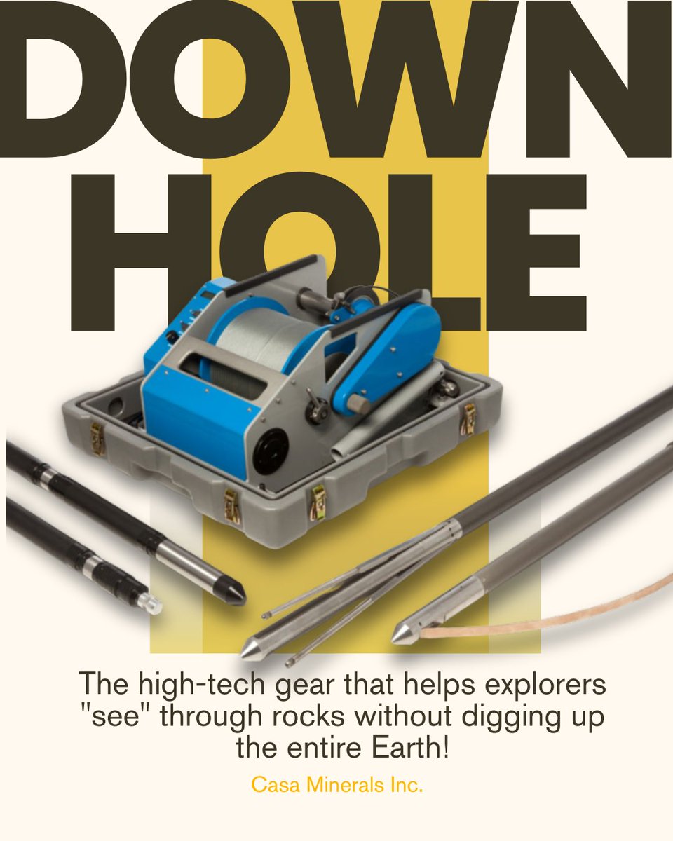 casaminerals's tweet image. Ever wondered how we find minerals deep underground? Downhole tools are like high-tech scouts, exploring drill holes to uncover hidden resources!
#Exploration #DownholeTools #CasaMinerals #fypシ  #SmartExploration #CriticalMinerals #SustainableExploration #MineralExploration