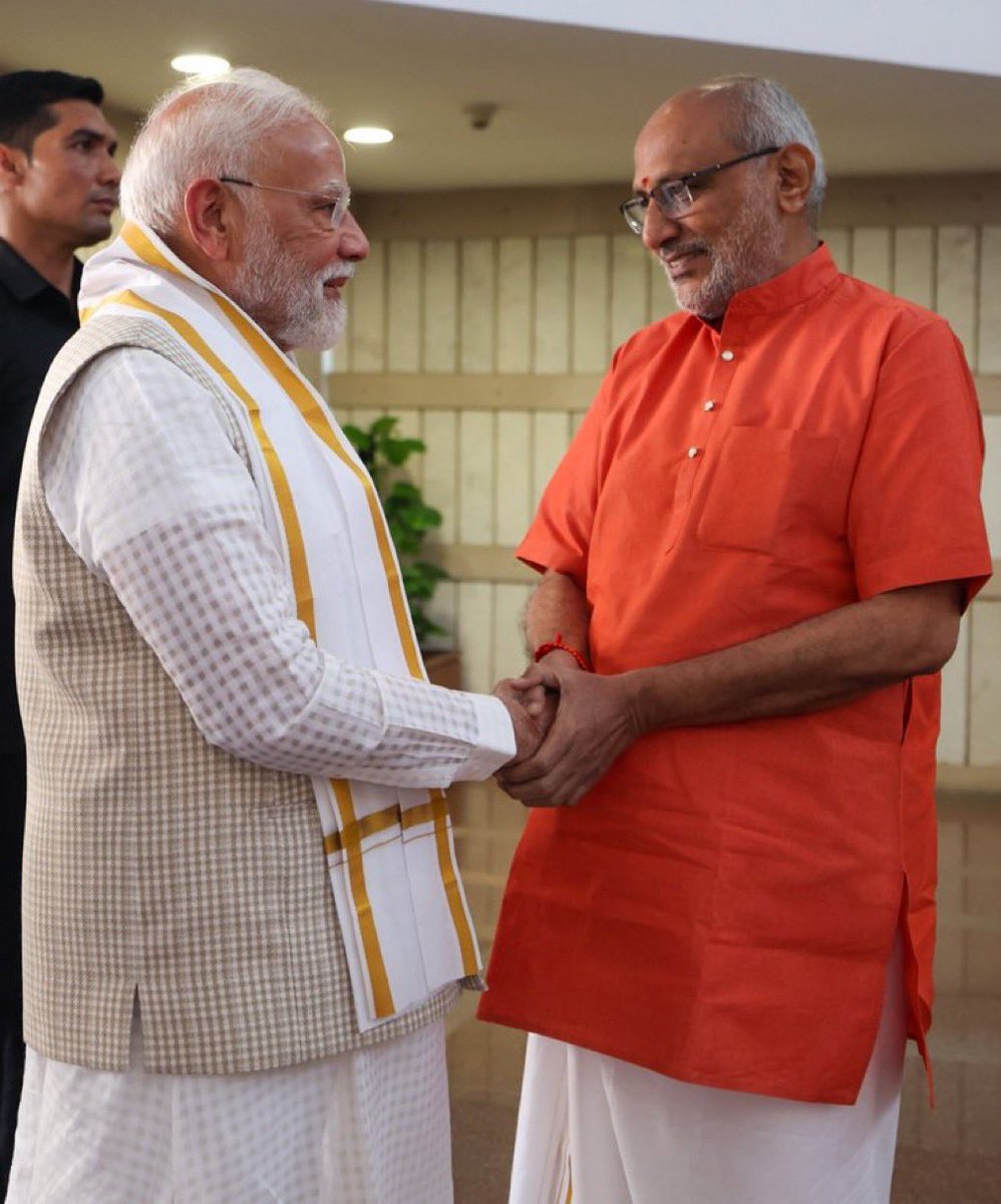 I congratulate &amp; extend my heartiest congratulations to Shri C.P. Radhakrishnan Ji <a href="/CPRGuv/">CP Radhakrishnan</a> on being elected as the 17th Vice President of India.

A veteran of public life, your inspiring journey from grassroots leadership to this high constitutional office beautifully reflects