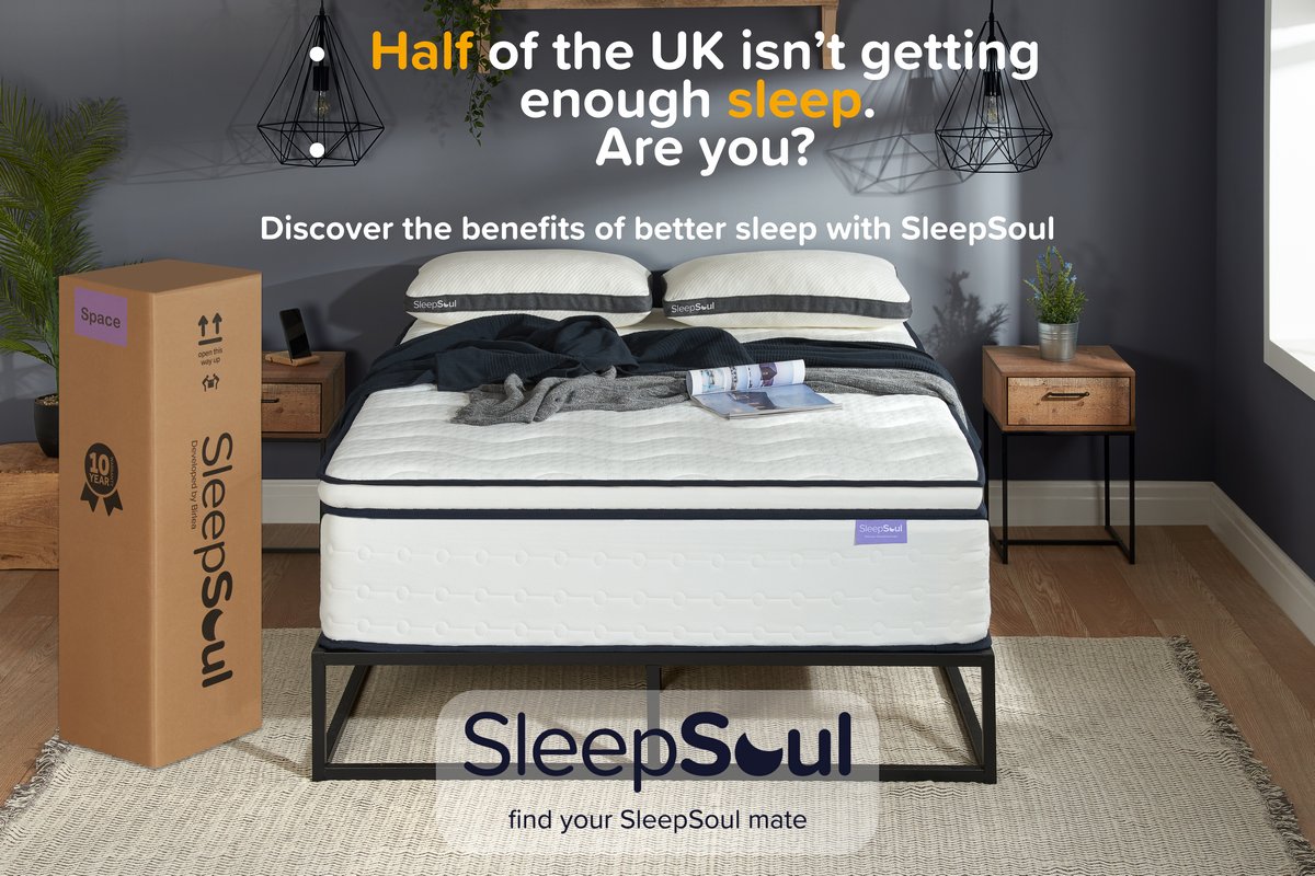 😴 Over half of UK adults don’t get enough sleep. No wonder we’re glued to coffee mugs by 10am! ☕

Discover the real benefits of sleep + how the right mattress makes all the difference 👉 zurl.co/8TrMo

✨ Sleep well. Live well. SleepSoul.

#SleepBetter #SweetDreams