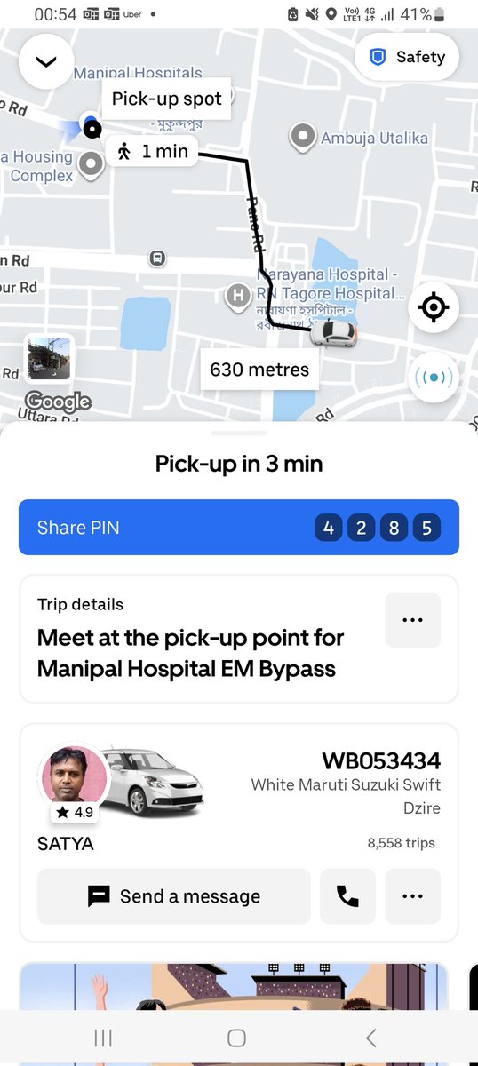 ranatuka's tweet photo. @Uber_India has started following the path of yellow taxis in Kolkata. Just waiting for the shut down. https://t.co/qKSWUjwOMI