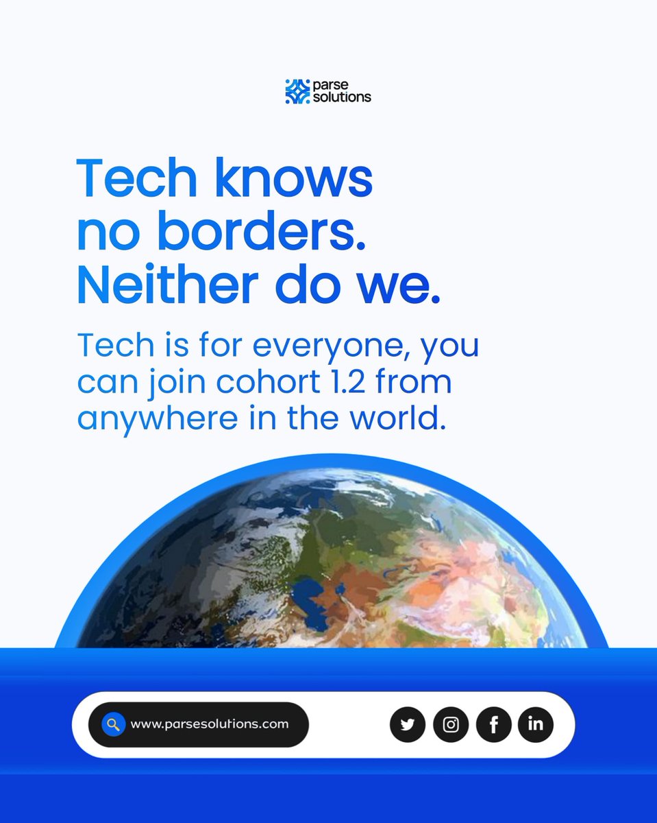 ParseSolutions's tweet image. Our doors are open to everyone across the world!🌎

100% Online Learning✅
Job-Ready Skills ✅
Global Community ✅

#parsesolutions #africatech #techinafrica #uktech #ghanatech #germanytech #americantech #southafricatech #easeafricatech #asiantech #Cohort1.2
