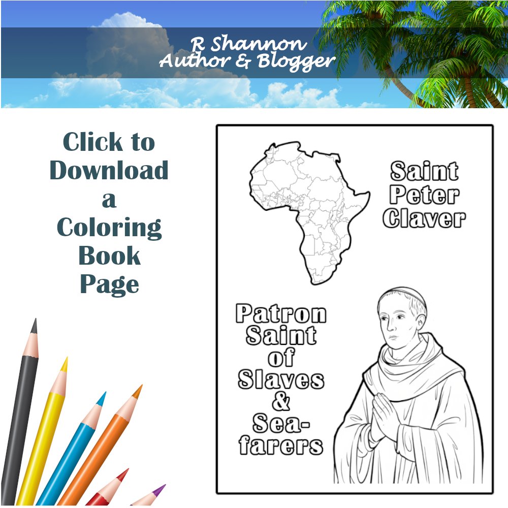 RShannonAuthor's tweet image. ♰🙏♰🙏♰   COLORING PAGES  ♰🙏♰🙏♰ 
St. Peter Claver - 1580 - 1654
Patron Saint of Slaves &amp;amp; Seafarers
Republic of Columbia | Ministry to Africans
Click here to download 👉  readfirstchapter.com/st-peter-clave…
#coloringbook, #coloringbookpage, #stpeterclaver