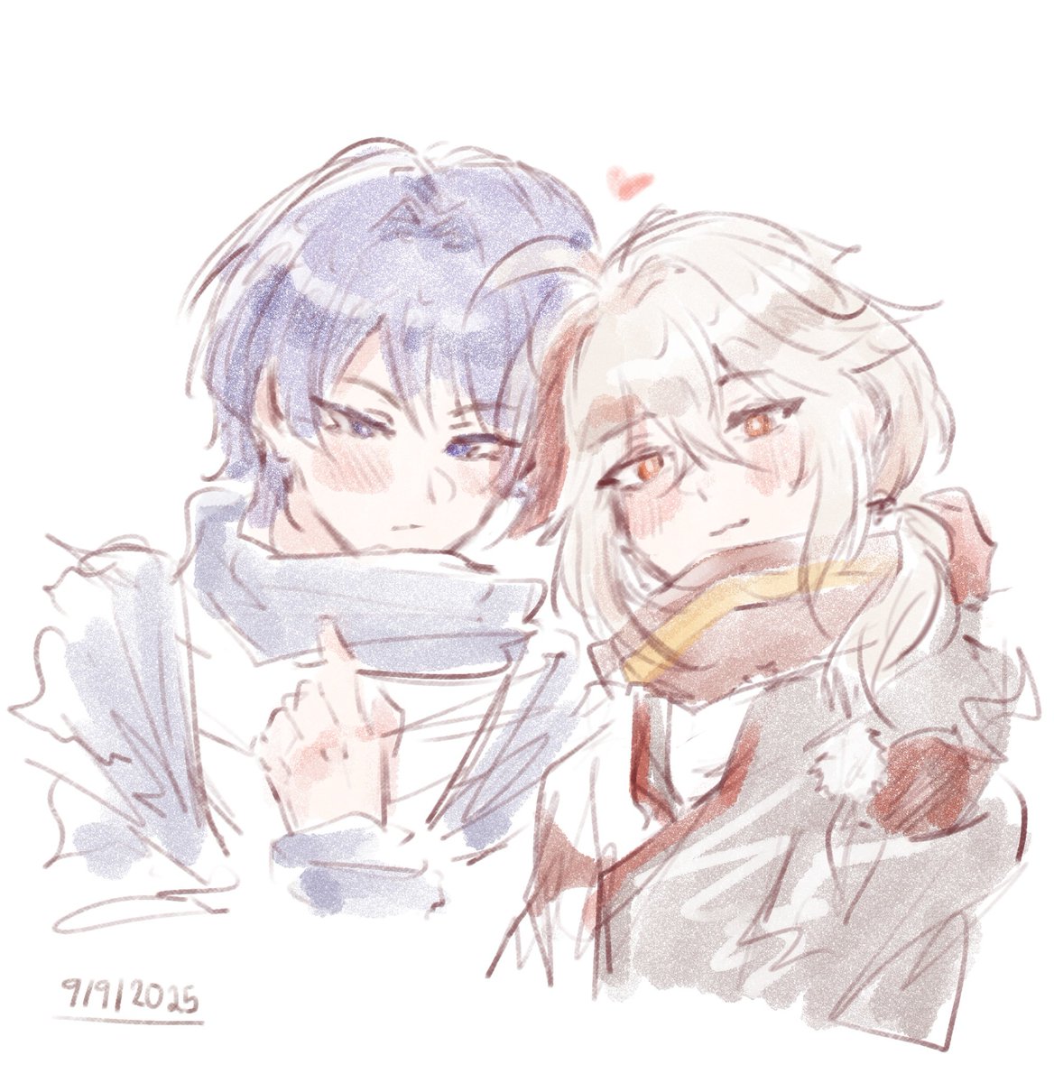 Quick doodle before bedtime and I have no idea what I'm doing 🥰

#Scarakazu