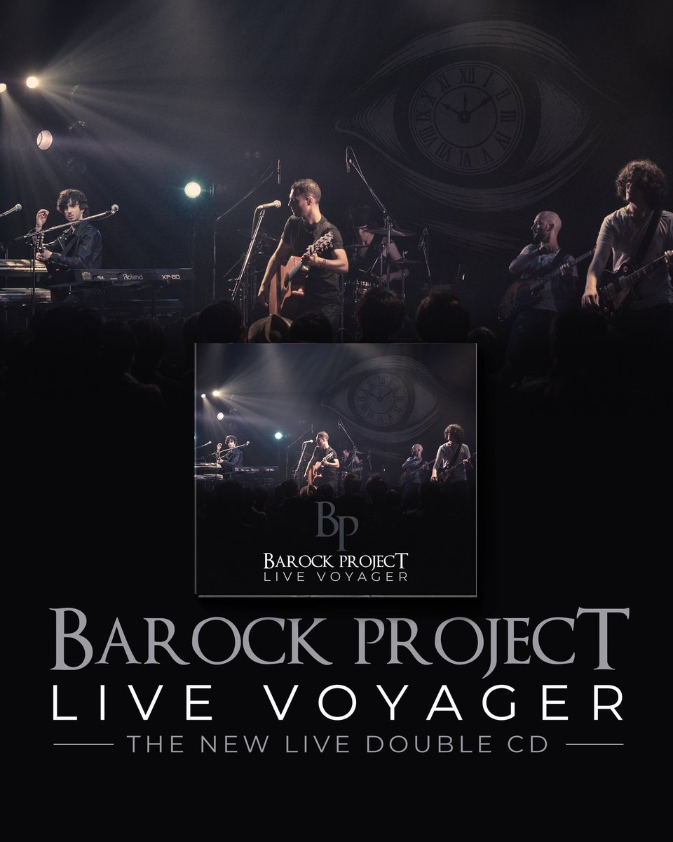 🚀 The new double live album Live Voyager is coming soon!
15 tracks recorded live on stage, featuring songs from Time Voyager plus fan favorites.
Experience the true energy of Barock Project live!

🌐 barockproject.net