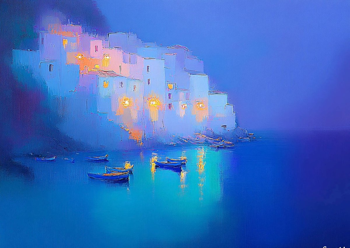 choo31578467's tweet image. The sea remembers the light of forgotten homes.
Each glow a memory floating on still water.

Share with someone who’d get it.
nightscapes #dreamy #waterreflections #coastalvibes #serenity #moodyart #wallpaper #dejavuwallpaper #digitalart #ambientlight