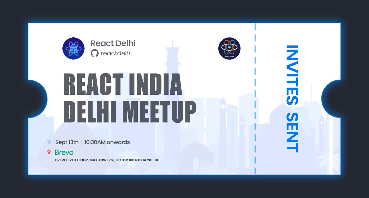 Invites are out! 🎉

Check your inbox 📩 for the React India Delhi Meetup invite — can’t wait to see you all there! 🚀

📍 <a href="/brevo_official/">Brevo</a>, Noida
📅 Sept 13, 2025

#ReactDelhi #ReactIndia #React #Delhi #Fullstack #javascript