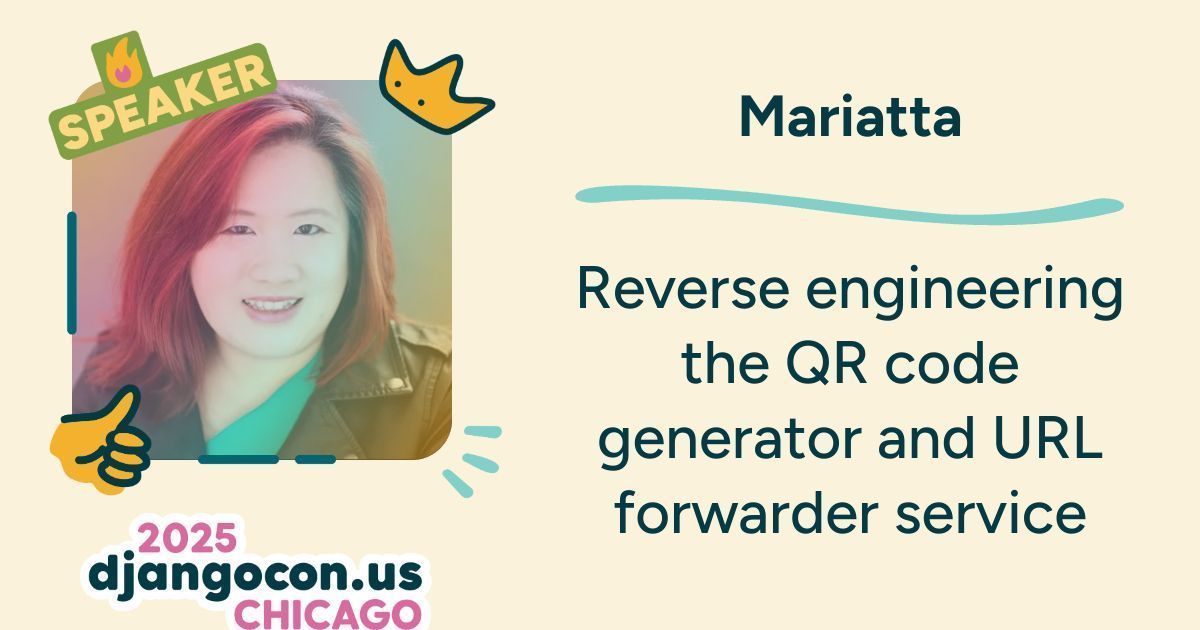 djangocon's tweet image. QR Code Track:
📱 Track 1 starting now!

&quot;Reverse engineering the QR code generator and URL forwarder service&quot;
Time to decode the mystery! Learn how to dissect and understand QR code services from the inside out 🕵️♀️
#DjangoConUS #QRCode #ReverseEngineering #Django #URLForwarding