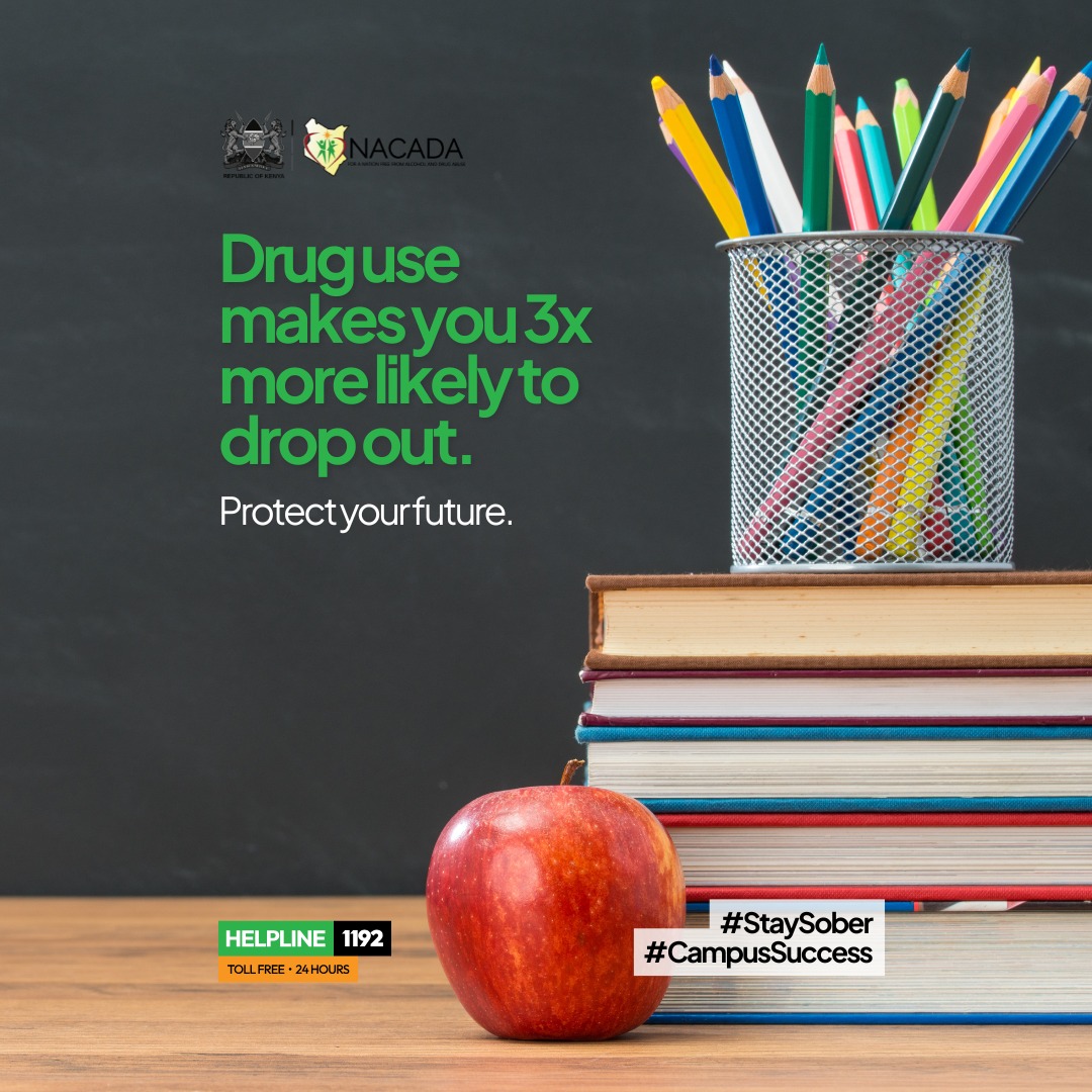 That degree you're working toward? Let's keep it that way. 📚

Here's a sobering fact: Using drugs makes you 3x more likely to drop out. That's a risk your future can't afford.

Choose your hard. Hard work now, or a hard time later. Make the choice that protects your tomorrow.