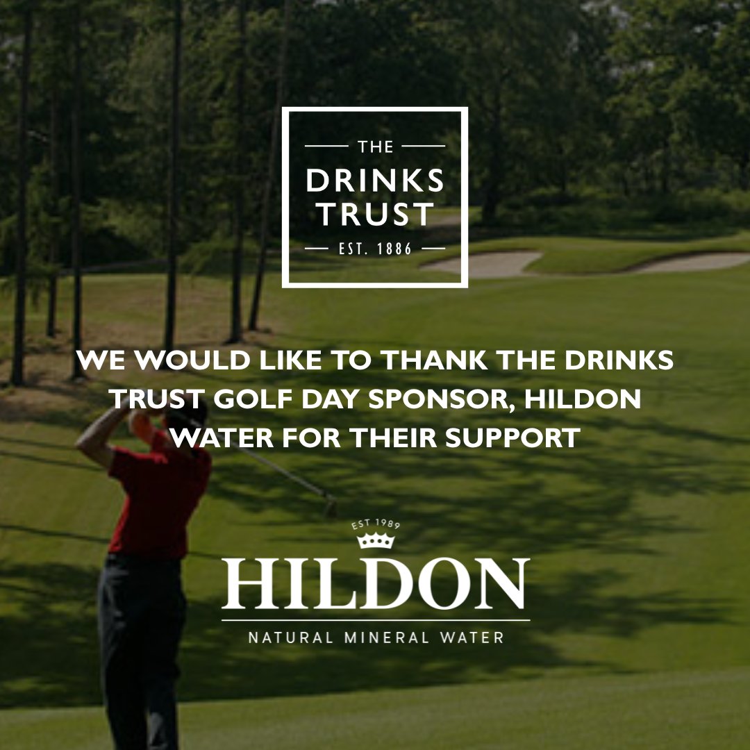 drinks_trust's tweet image. We want to say a huge thank you to Hildon Water for being a sponsor for The Drinks Trust Golf Day 2025. With their support and generosity, we are able to host this amazing event, which further helps our colleagues in the drinks industry