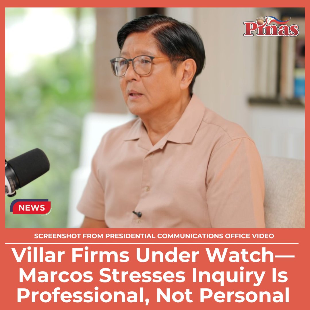 pinastimes's tweet image. Marcos draws the line, insisting the Villar-owned firms’ probe is about fixing urgent problems, not personal grudges.

Read More : planetphilippinesuk.com/VillarUnderWat…

#PBBM #pbbmadministration #Marcos #Villar #PHnews #PinasTimes