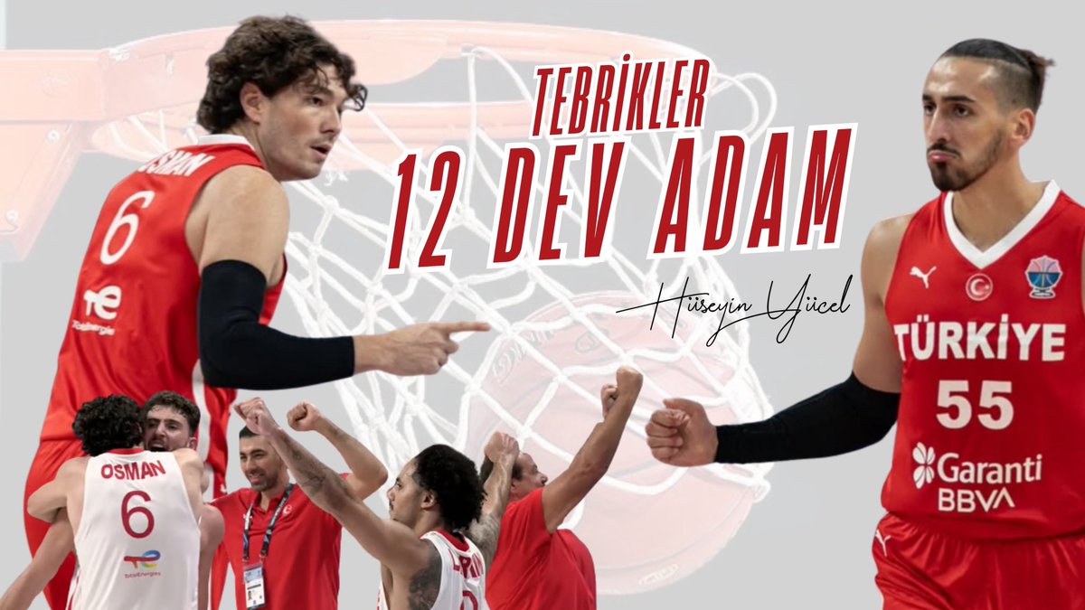 EuroBasket 2025'te yarı finale yükselen A Milli Erkek Basketbol Takımımızı yürekten tebrik ediyorum.
Bu takıma namağlup şampiyonluk yakışır 🇹🇷