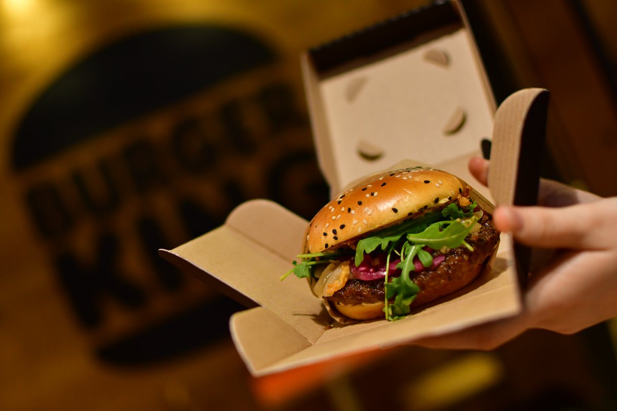 trinitywalk's tweet image. It's landed at our Burger King. The Wagyu.
