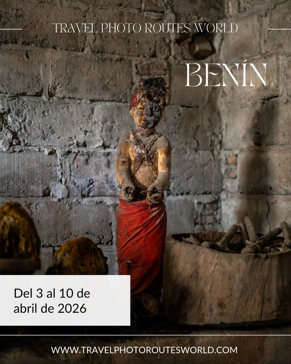 #Benín es un país donde la vida cotidiana se entrelaza con lo espiritual y lo ancestral, ofreciendo escenas únicas para la fotografía documental.
Únete a nuestra Expedición y captura lo invisible. travelphotoroutesworld.com/la-cuna-del-vu… #TravelPhotoRoutesWorld #Viajes #UnDestinodeEnsueño