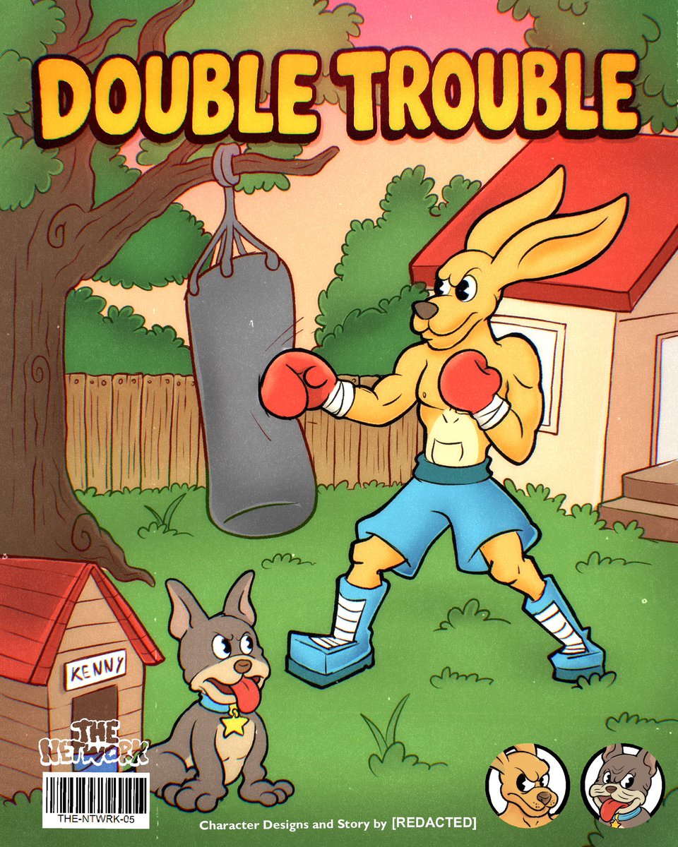 TheNetworkNFT's tweet image. DOUBLE TROUBLE! 🥊🦘🦴

THE NETWORK COVER EDITION #5 📌

Featuring: Jumping Jack &amp;amp; Kenny 💥

4 MORE COVERS REMAIN! 

Comment and Retweet or you may be in double the trouble! 💣

Next cover drops at 200 RTs 🪄📕