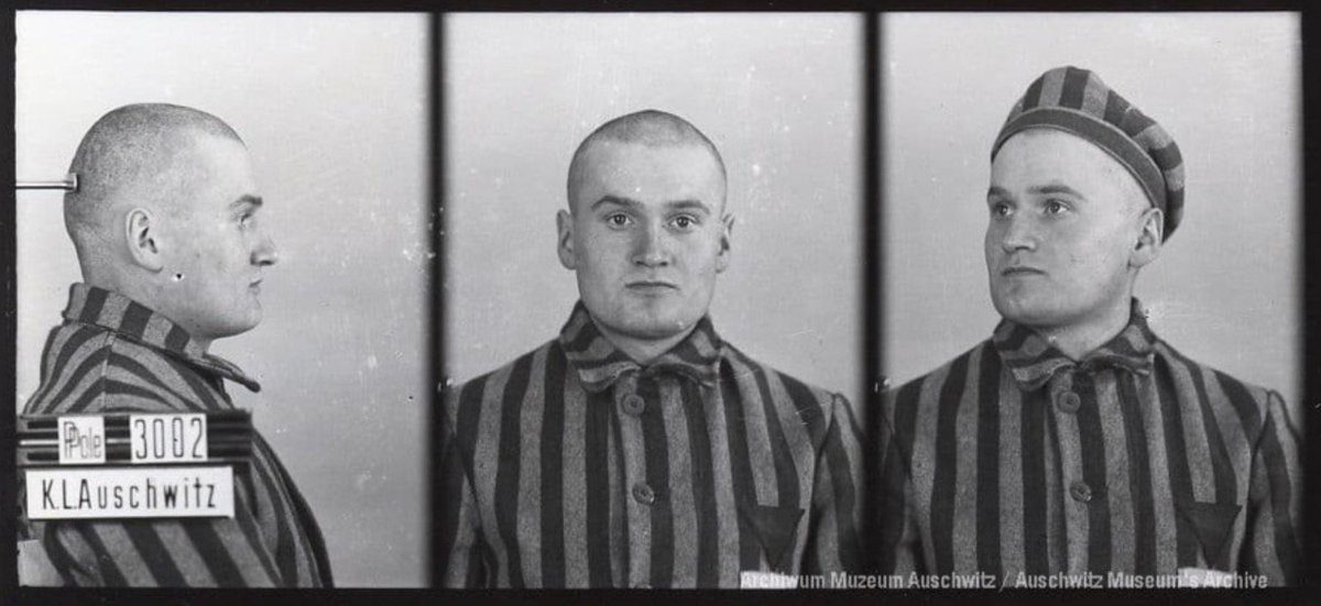 9 September 1944 | Five Polish prisoners escaped from Auschwitz I: 

Stanisław Maliński (no. 69 - pictured), Stanisław Furdyna (no. 193), Antoni Wykręt (no. 613), Henryk Kwiatkowski (no. 3002 - pictured), and Stanisław Zakrzewski (no. 118410). 

Their escape plans were previously