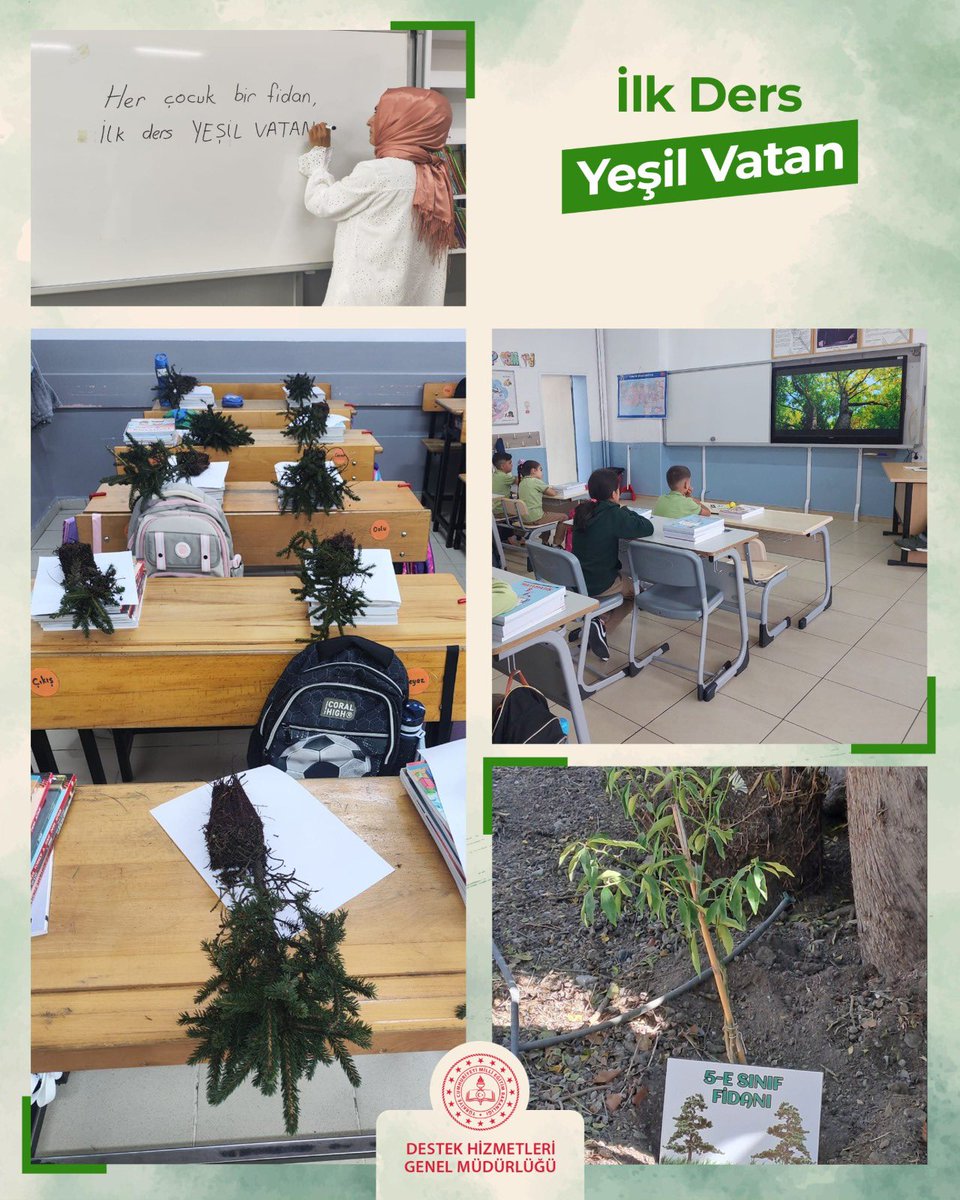 T.C. MEB Destek Hizmetleri Genel Müdürlüğü (@meb_dhgm) on Twitter photo “Yeşil Vatan” öğretmenlerimiz ve öğrencilerimizle birlikte tüm okullarımızda hayat buldu. 💚🌏🌳
#HerÇocukBirFidan
<a href="/tcmeb/">Millî Eğitim Bakanlığı</a> <a href="/Yusuf__Tekin/">Yusuf Tekin</a> <a href="/omurfatih/">Ömür Fatih Karakullukçu</a> “Yeşil Vatan” öğretmenlerimiz ve öğrencilerimizle birlikte tüm okullarımızda hayat buldu. 💚🌏🌳
#HerÇocukBirFidan
<a href="/tcmeb/">Millî Eğitim Bakanlığı</a> <a href="/Yusuf__Tekin/">Yusuf Tekin</a> <a href="/omurfatih/">Ömür Fatih Karakullukçu</a>