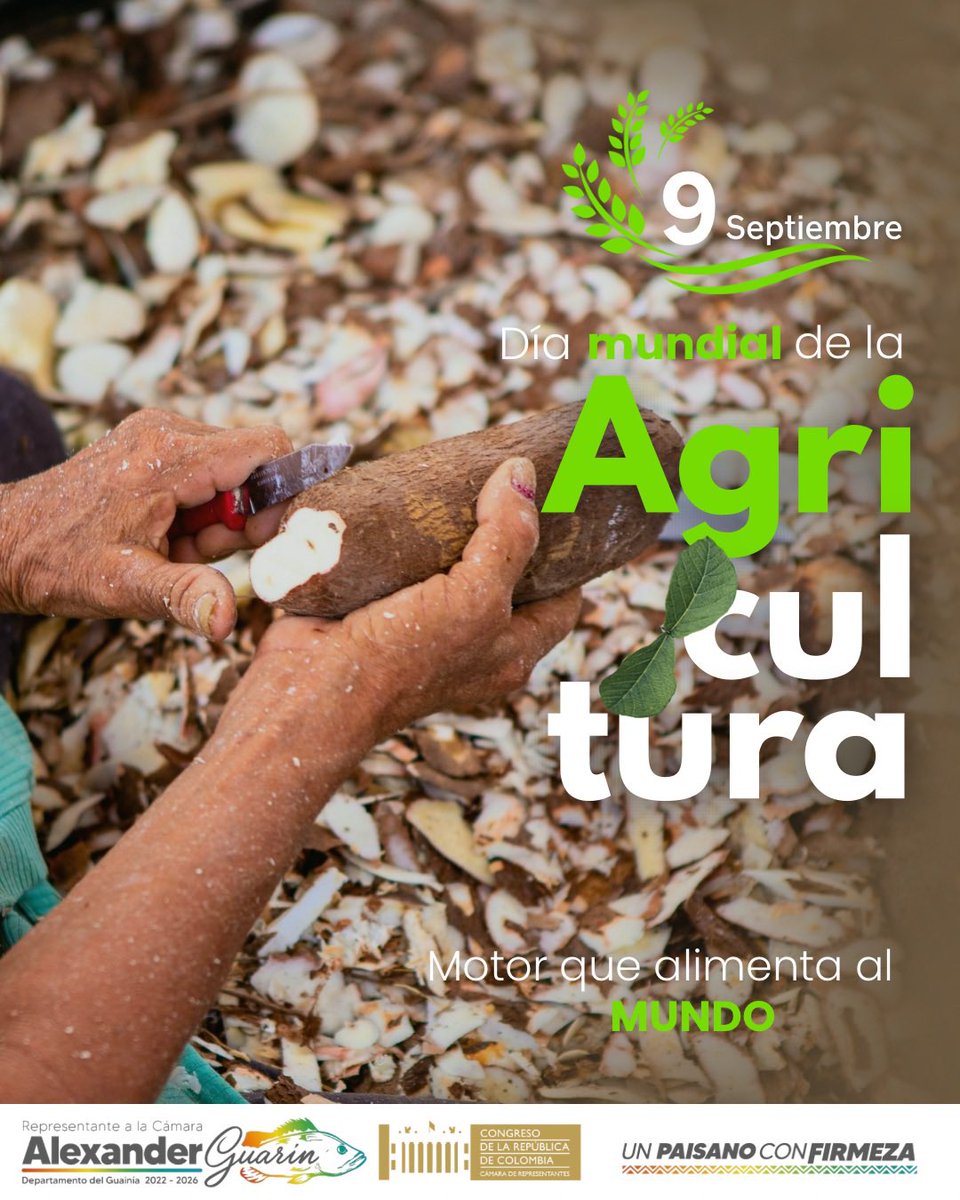 En el #DiaDeLaAgricultura reconocemos a quienes, con sus manos y su sabiduría, alimentan a nuestra tierra y mantienen vivas nuestras tradiciones. 
Los agricultores son ejemplo de esfuerzo y resiliencia. A ustedes, todo mi respeto y admiración. 

#UnPaisanoConFirmeza